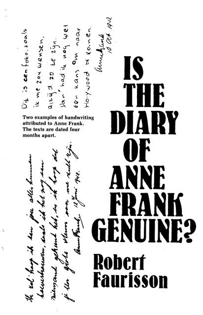 Is the Diary of Anne Frank Genuine? (1982) by Robert Faurisson